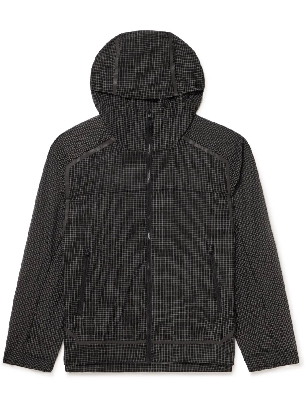 Norse Projects Arktisk - Checked Ripstop Hooded Jacket - BLACK $575